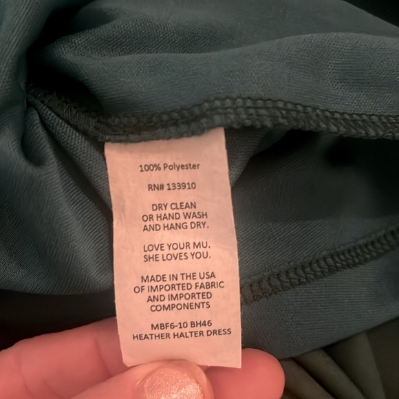 Show Me Your Mumu Heather Halter Maxi Dress - XXS - Elegant Green - Picture 10 of 10